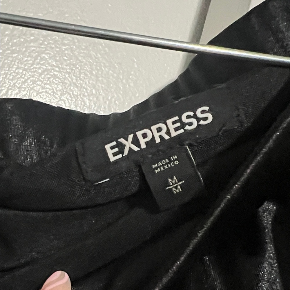 Express Black Off-Shoulder Ruffle Bodysuit - Picture 2 of 3